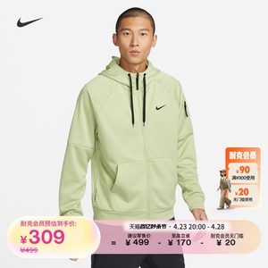 Nike耐克官方THERMA-FIT男加绒训练连帽衫卫衣保暖印花DQ4831