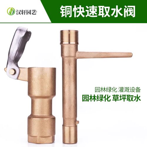 草坪全铜6分1寸插杆dn20取水器