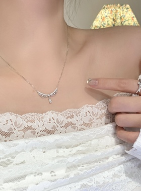 S925通体纯银项链高级感锁骨链女