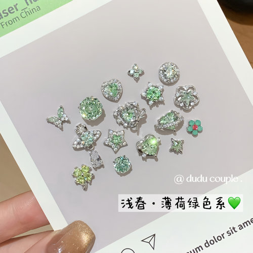 苹果绿耳钉医用钛钢耳蜗钉耳骨钉