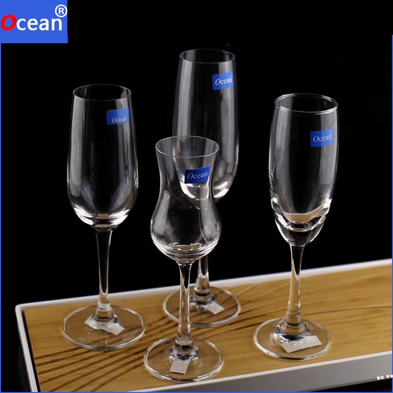 ocean香槟杯高脚杯 创意透明无铅透明玻璃杯创意家用葡萄酒尝酒杯