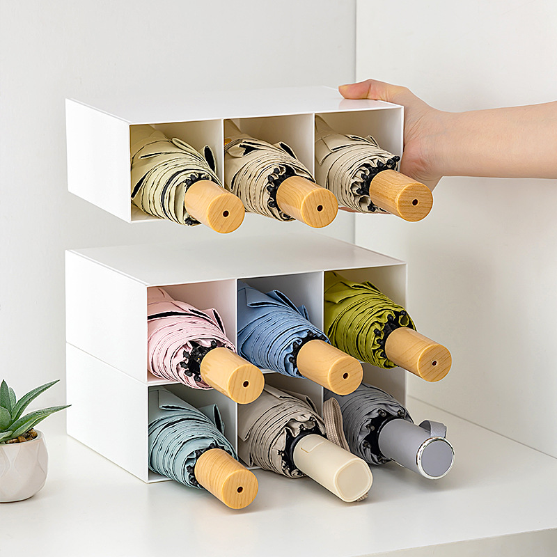 雨伞收纳架多层立式家用门口伞架雨伞桶简约现代免打孔分格式伞架