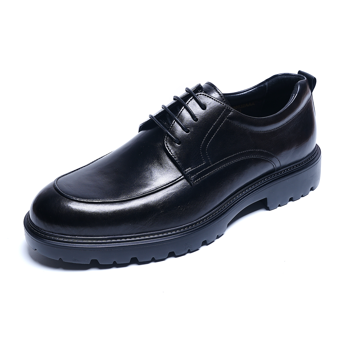 金利来男鞋2024秋季新款专柜正品鞋厚底手抓纹系带商务正装皮鞋男