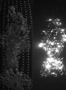 Touchdesigner音画互动音乐视觉点云粒子vj新媒体艺术工程源文件