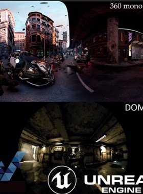 虚幻5 全景相机视频摄像头球幕蓝图Camera 2 360 UE5附教程