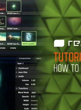 Resolume  Arena完整基础中文视频教程 VJ大屏投影Mapping 43节