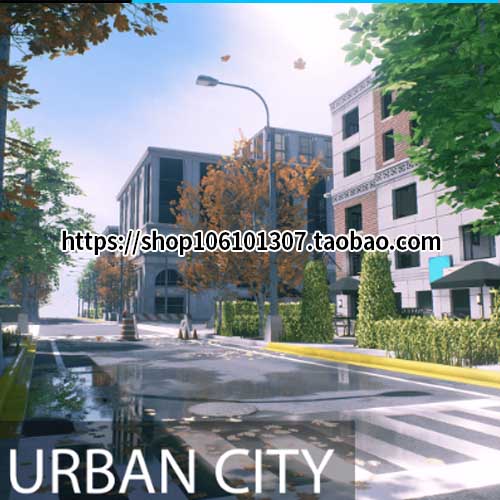 ue5 UnrealEngine4 虚幻4 Urban City 郊区楼房城镇城市室外场景