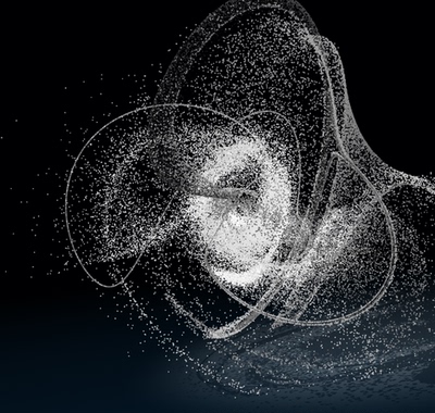 Touchdesigner 粒子点云吸引子算法交互leapmotion项目工程源文件