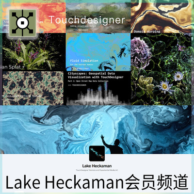 Lake Heckaman 23-25年会员订阅P站Touchdesigner教程+工程包更新
