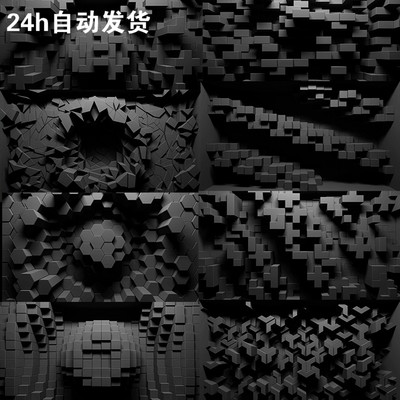 40个Resolume官网视频素材建筑3d mapping VJLOOP DISPLACE