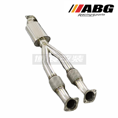 ABG GTR35改装不锈钢排气管头段芭蕉中尾段直通带高流量三元Y管