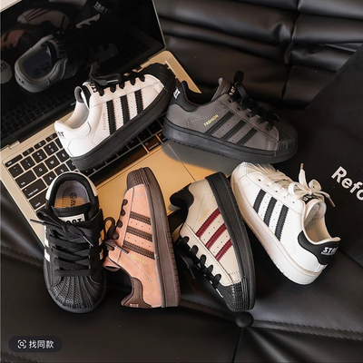 儿童复古贝壳头潮牌休闲鞋