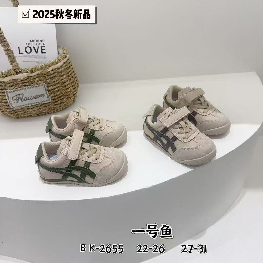 一号鱼女童鞋子阿甘鞋春秋新款宝宝板鞋男童运动鞋学步鞋
