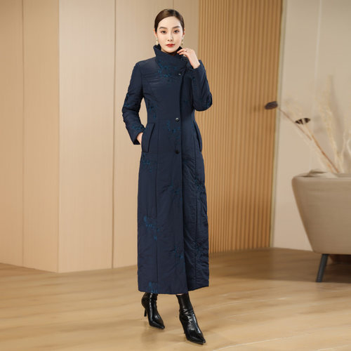 素雅诗原创长款羽绒棉服