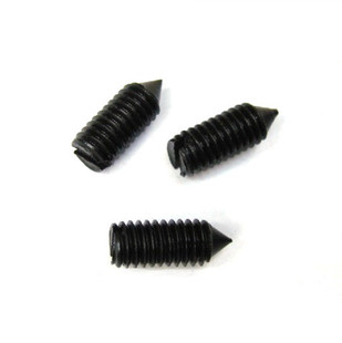 GB71发黑8.8级碳钢一字槽紧定开槽锥端紧定螺钉M8M10*10/16/20/25