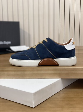 zzz杰家欧洲站男鞋春季新款流百搭男板鞋轻奢磨砂真皮运动休闲鞋