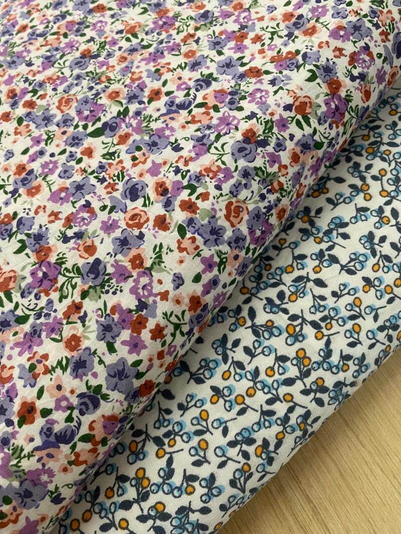 小清新碎花纯棉布料文艺衣裙桌布抱枕服装diy设计面料140cm