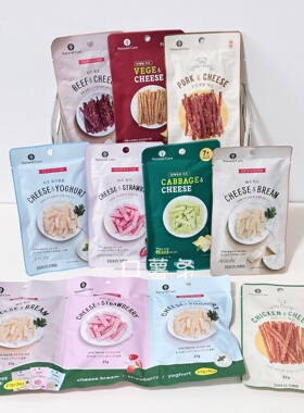 现货~Naturalcore韩国宠物零食狗狗营养水果蔬菜奶酪芝士条 27g