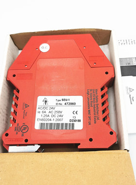 TYPE SEU-1德国进口安全继电器 ID-NO 472960 EN60204-1 2007 24V