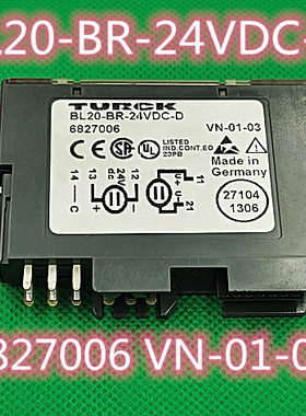 原装德国图尔克TURCK模块现货 BL20-BR-24VDC-D 6827006 VN-01-03