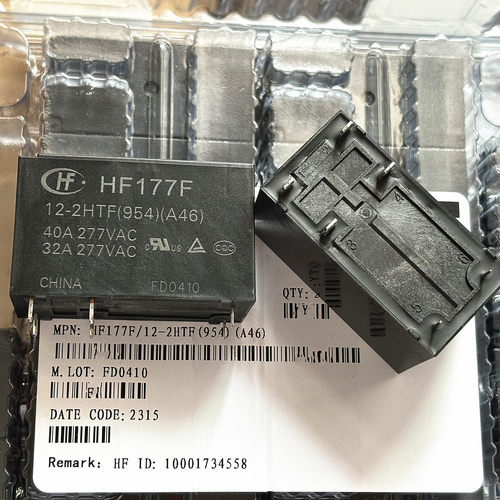 HF177F/12-2HTF(954)(A46) 全新原装宏发继电器 40A 2组常开 现货