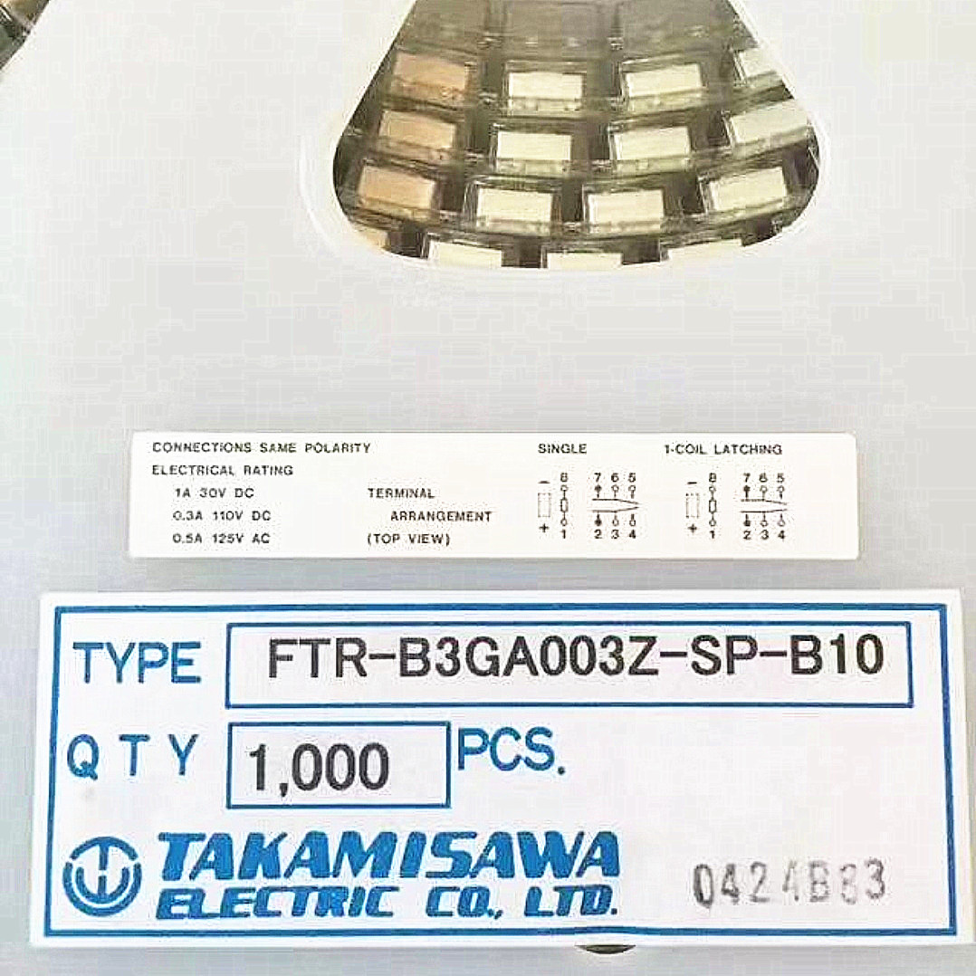 B3GA003Z全新原装进口FT继电器 FTR-B3GA003Z-SP-B10现货可直拍