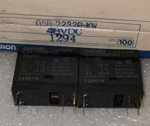 G5R-2232P-KW 24VDC 欧姆龙继电器 G5R-2232P-KW 48VDC 两常开48V
