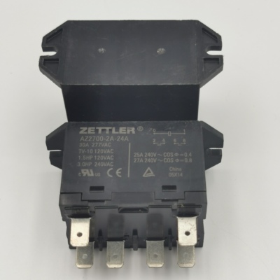 ZETTLER AZ2700-2A-24A 赛特勒继电器 AZ2700-2A-24A 24VAC 六脚