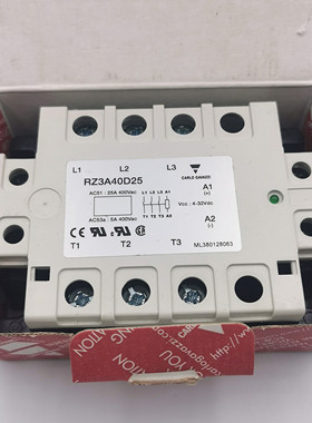 RZ3A40D55正品全新瑞士佳乐 RZ3A40D40 三相固态继电器RZ3A40D25