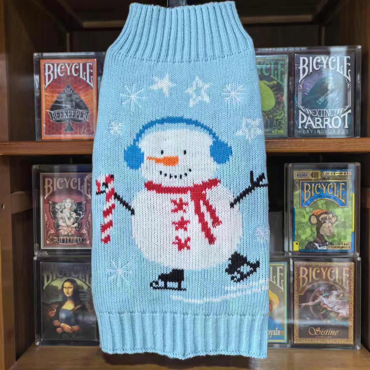 外贸宠物毛衣狗狗衣服秋冬装泰迪比熊小鹿犬猫小型犬节日圣诞雪人