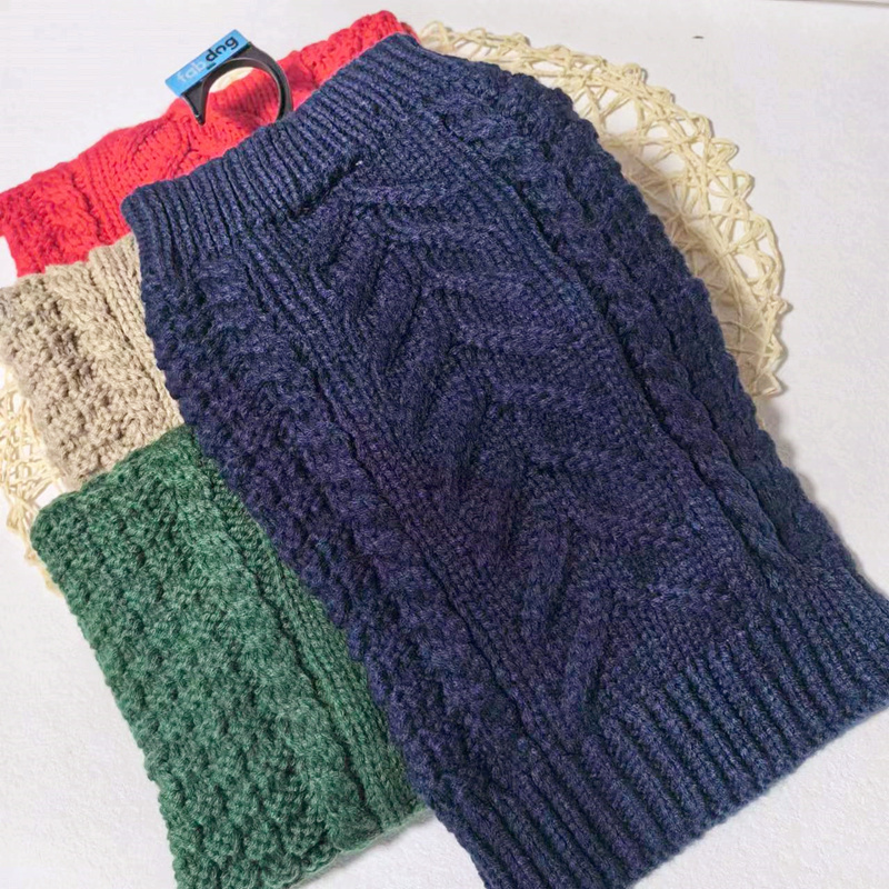 外贸复古系宠物毛衣狗狗衣服秋冬装小鹿犬泰迪比熊贵宾小型犬服饰