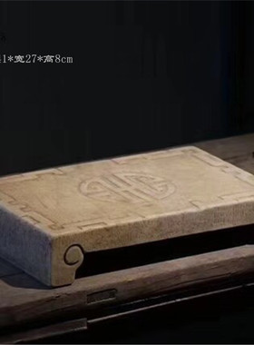 茶桌花盆底座摆件装饰品汉白玉
