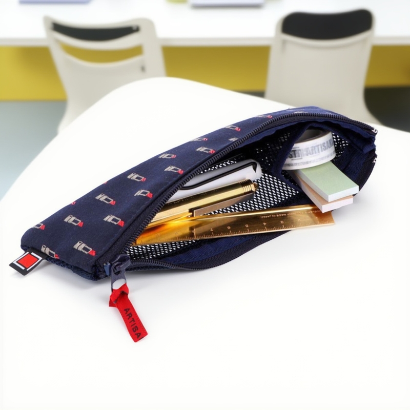 现货日系刺绣口红笔袋多功能洗漱