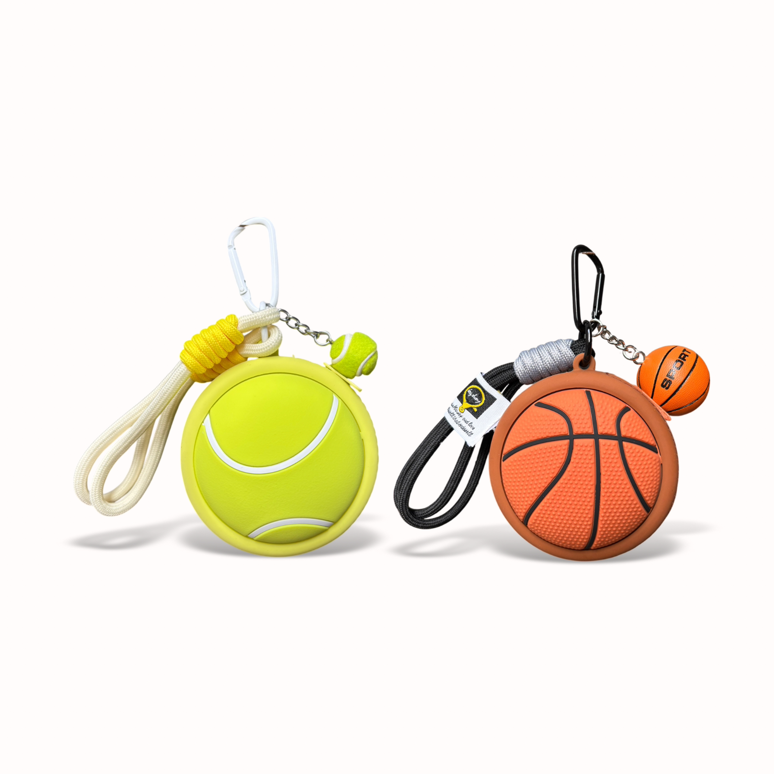 潮流运动风迷你收纳包挂件硅胶耳机网球篮球定制logo零钱卡包礼物