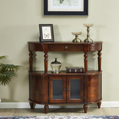 美式 客厅半圆玄关柜玄关桌靠墙储物柜走廊轻奢装 饰柜玄关台长条桌