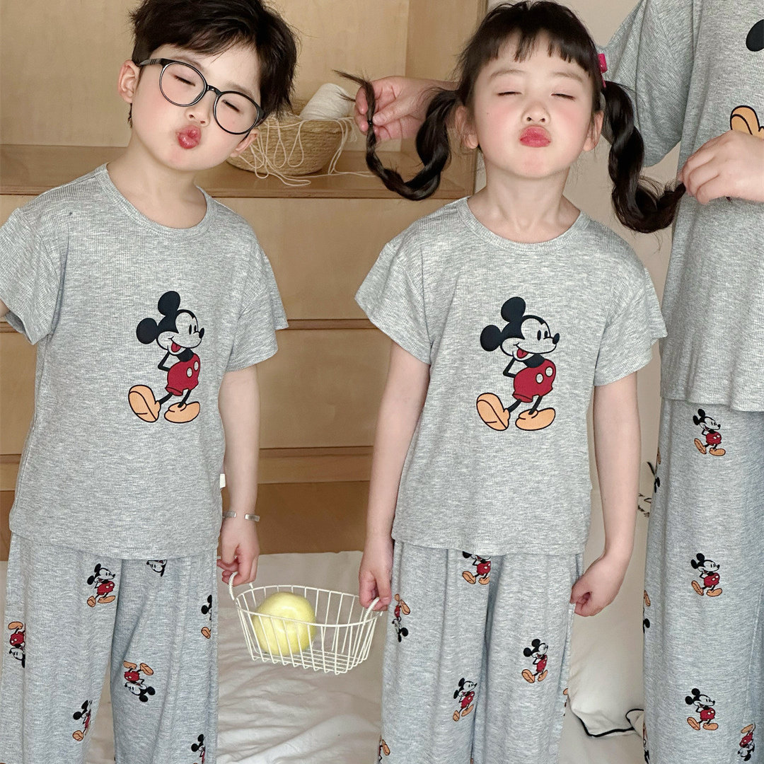 夏季套头儿童莫代尔可外穿家居服男童空调房纯棉短袖长裤睡衣套装,童装/婴儿装/亲子装,家居服套装,淘宝优惠券,粉丝福利购,淘宝优惠卷