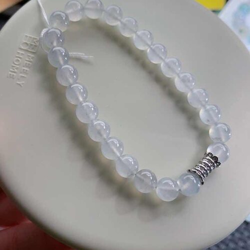 天然缅甸翡翠a货黑冰手串
