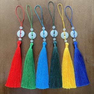新中式 漢服配飾書簽吊穗手工燈籠配件小吊須 平安扣流蘇掛件復(fù)古裝