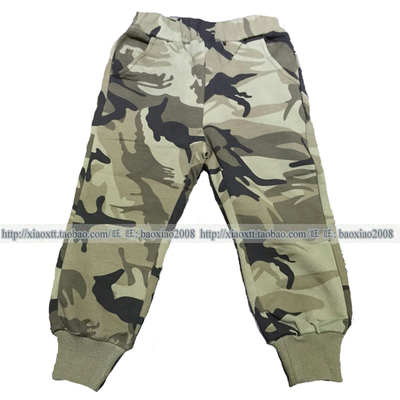 梦绚尔儿童迷采彡长裤 MCBK6575 户外全棉松紧腰针织裤 MXE正品