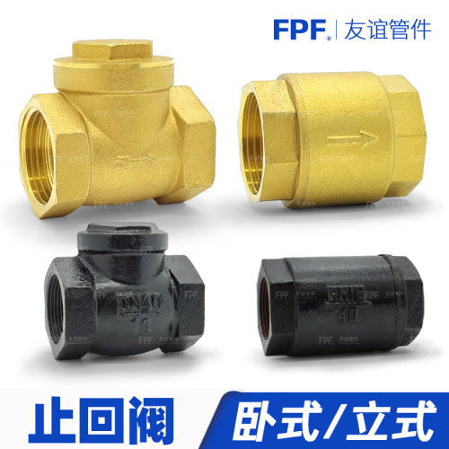 止回阀防倒流单向阀卧式立式