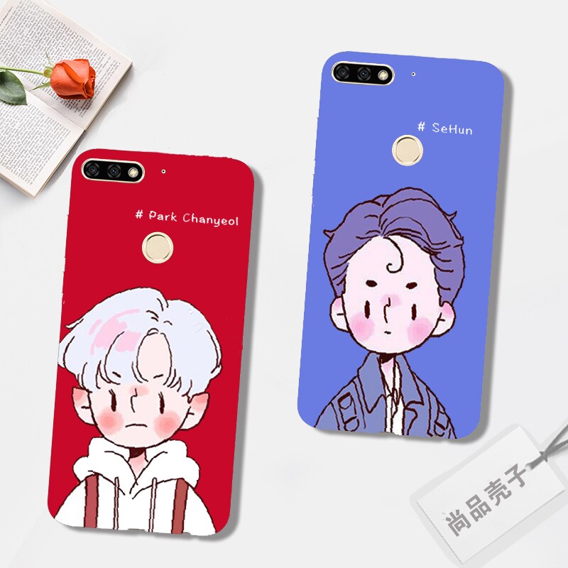 exo吴世勋朴灿烈适用于荣耀畅玩7c/5/6s/荣耀7x畅享7麦芒8手机壳