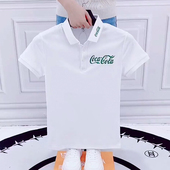 polo衫 男短袖 修身 夏季 字母印花翻领网红t恤潮流帅气青年学生半袖