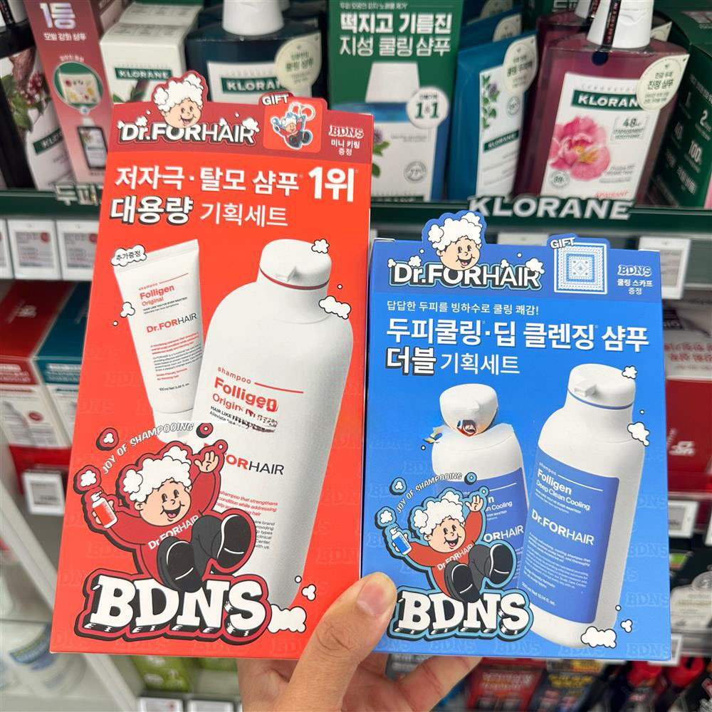 韩国直邮 Dr.forhair防掉防秃修护烫染洗发水无硅油控油