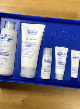 韩国本土Dr.Belmeur蓓尔莫密集修护水乳套盒面霜洁面敏感肌红血丝