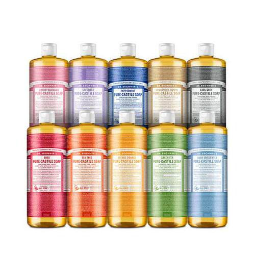 DR.BRONNERS Pure Castile Soap 液体皂
