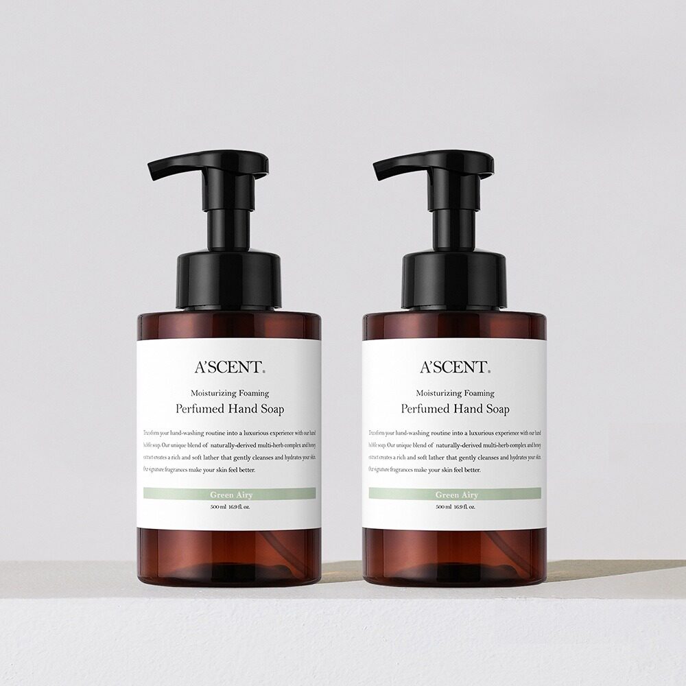 韩国发货丨直邮 A'SCENT香水泡沫洗手液500ml*2瓶装