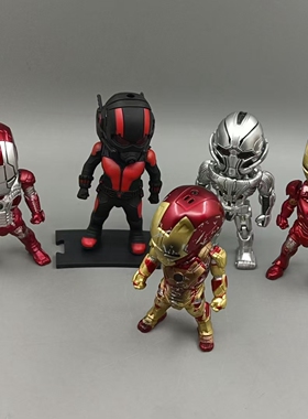 现货正版 复仇者联盟3 钢铁侠 Q版蚁人 可动人偶模型 盒蛋散货