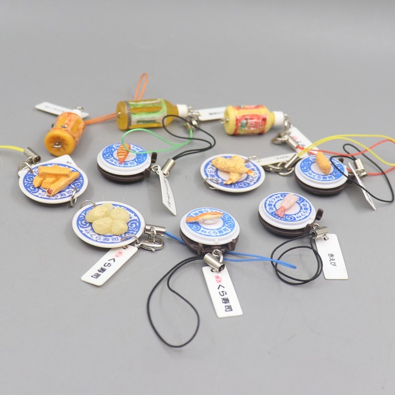 现货正版 日版无添寿司 仿真食玩 手机 锁匙挂件 饰品 扭蛋散货