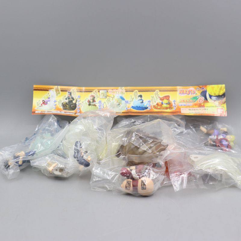 现货正版Bandai/万代 火影隐者 拼装人形场景 佐助 纲手 手鞠扭蛋