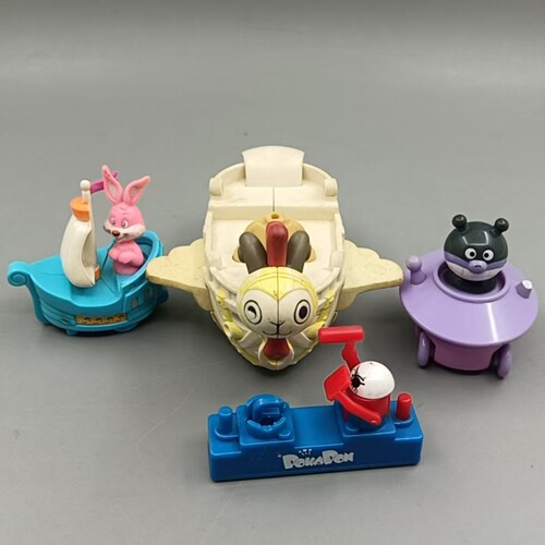 正版散货 卡通造型 小孩子游戏玩具 面包超人 海贼船模型 现货